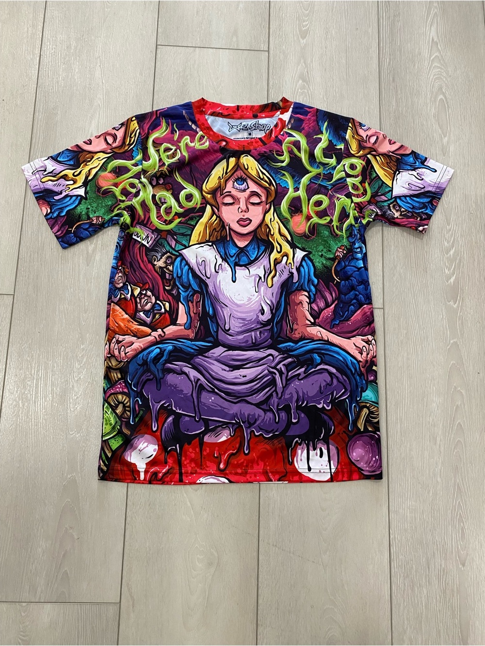 Psychedelic Alice Graphic Tee - Multicolor